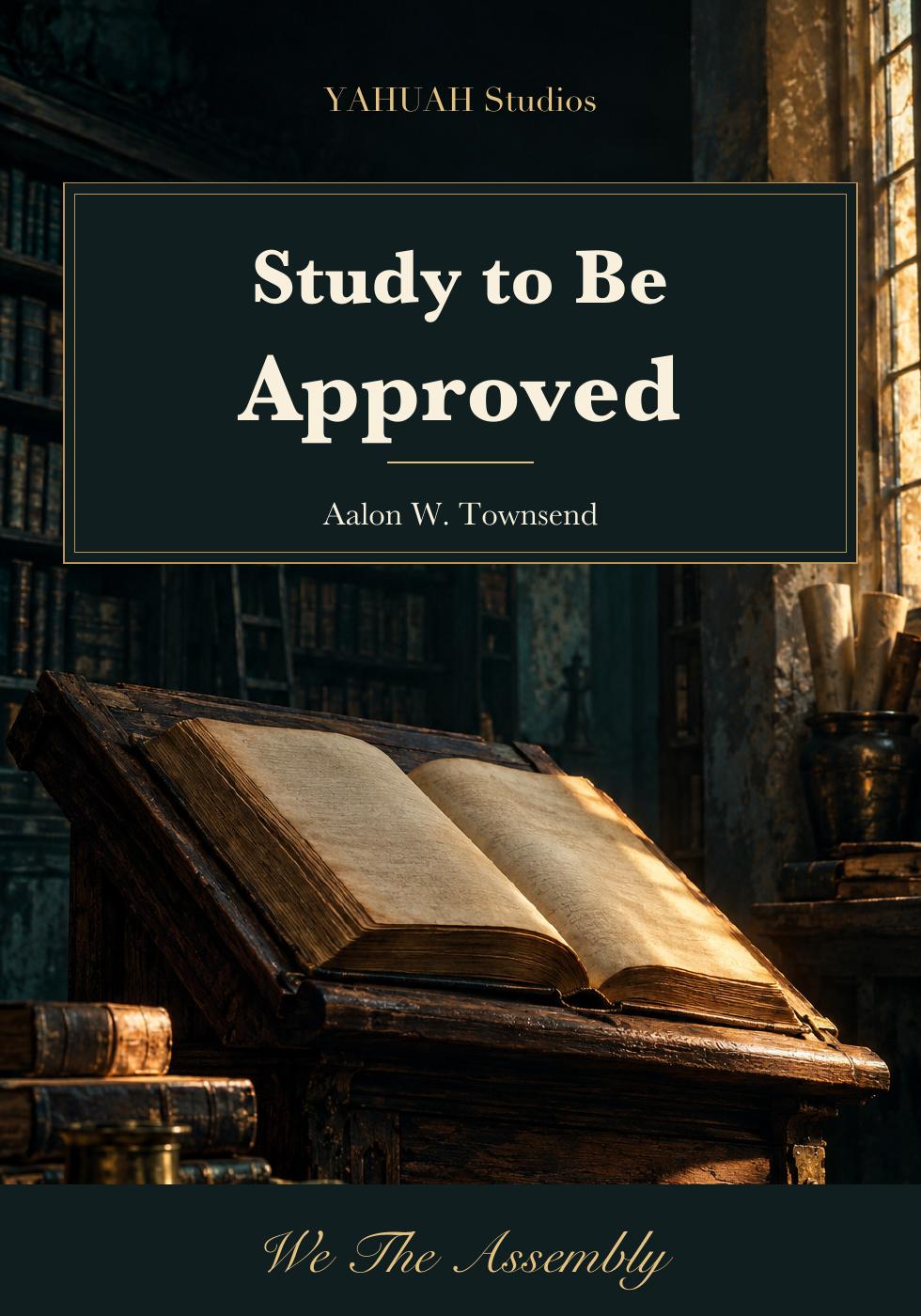 Study to Be Approved. Aalon W. Townsend. YAHUAH Studios and We The Assembly.